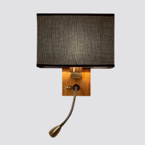 modern fabric wall sconce LED bedside headboard light bedroom hotel style lighting