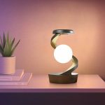 floating moon lamp wireless charger LED night light touchless desk lamp modern decor